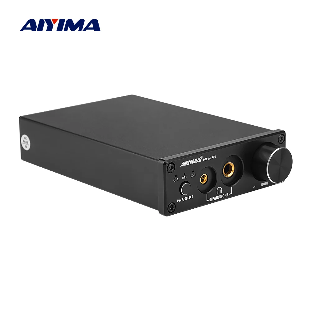 AIYIMA 미니 하이파이 USB DAC 디코더 오디오 헤드폰 앰프